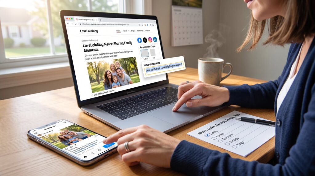 How to Share a LoveLolaBlog News Post