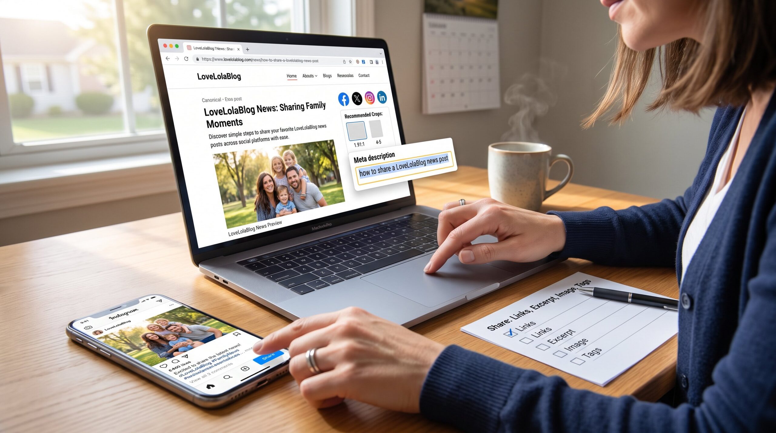 How to Share a LoveLolaBlog News Post