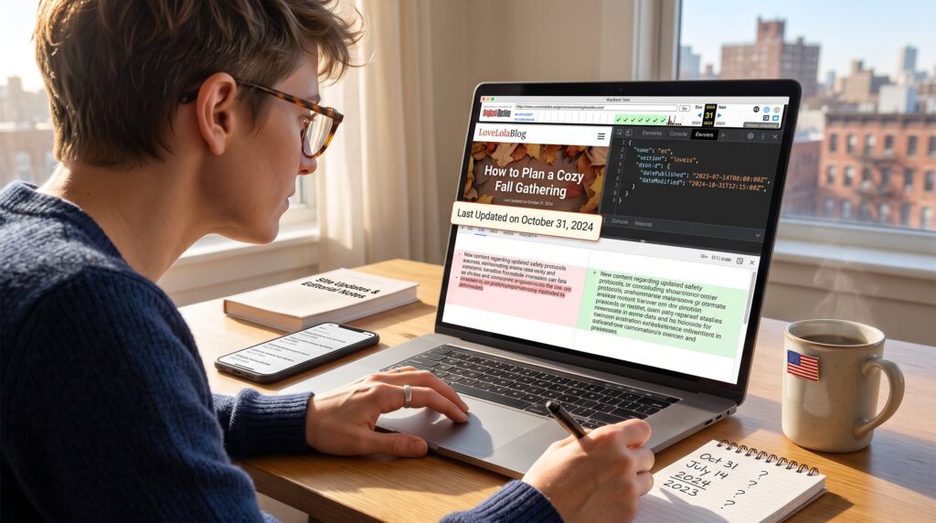 How to Check When a LoveLolaBlog Story Was Updated
